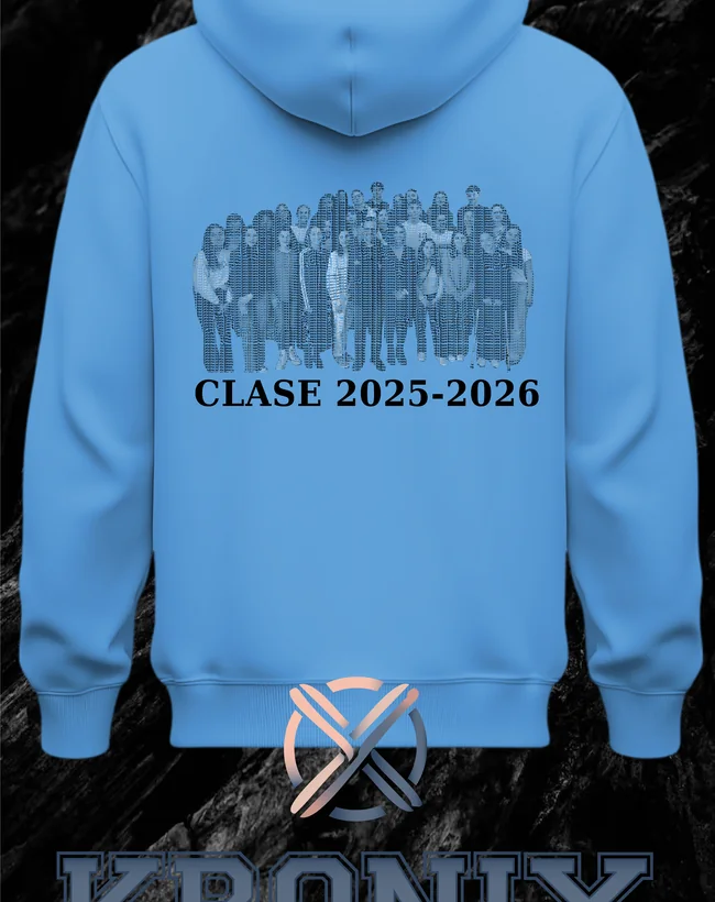 Sudadera de promoción personalizada con nombres de la clase