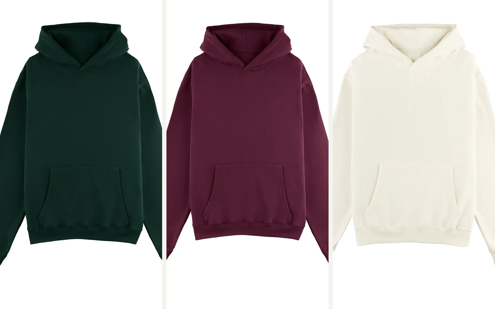 Tres colores reales del modelo Campus para comparar el efecto del color antes de personalizar