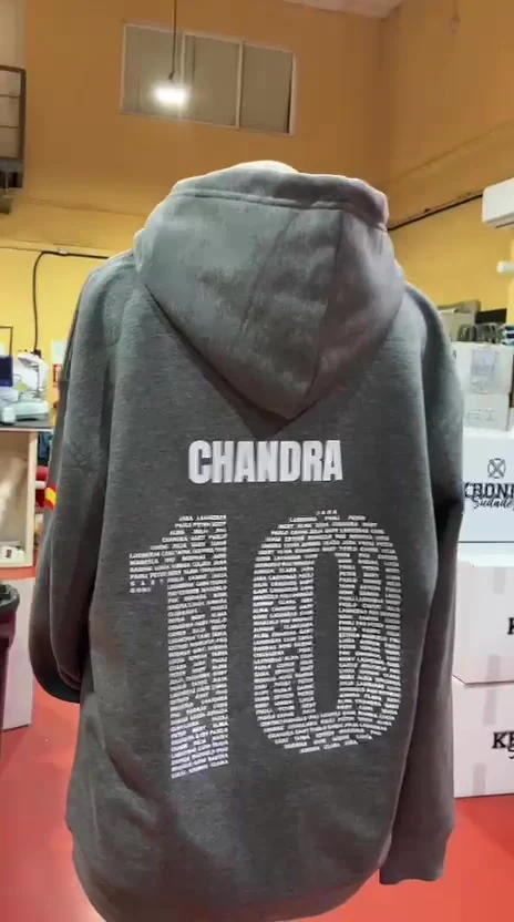 Personalización real para equipo con nombre y número